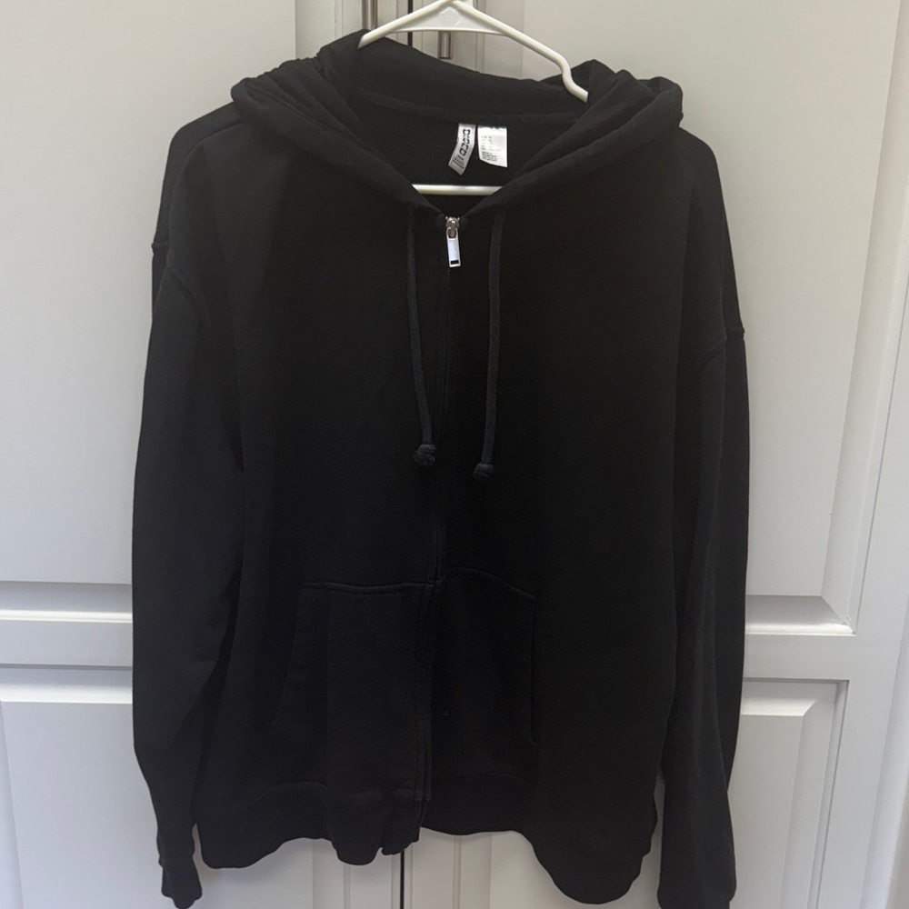 H&M Black Basic Hoodie
